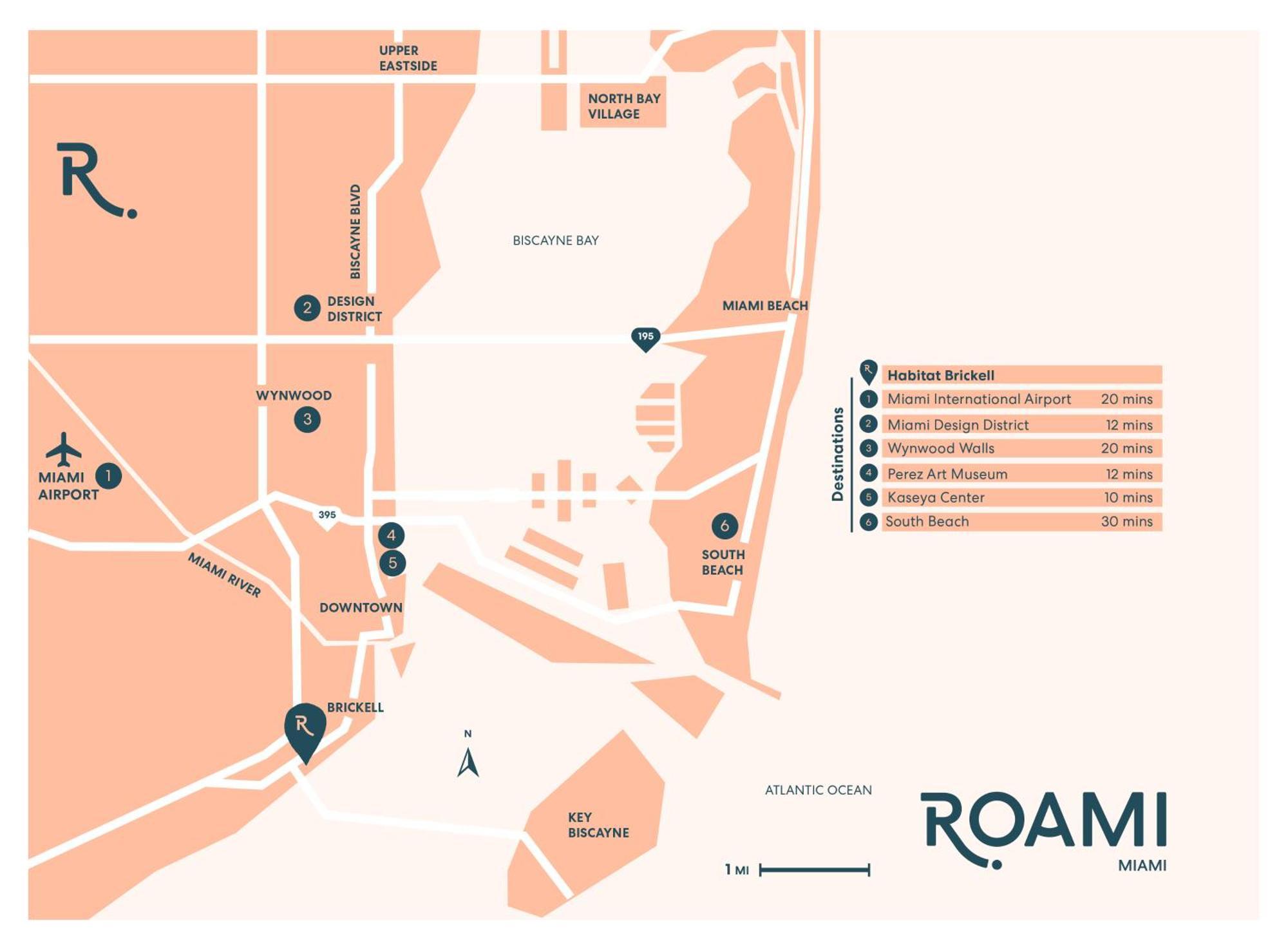 Roami At Habitat Brickell Lejlighedshotel Miami Eksteriør billede